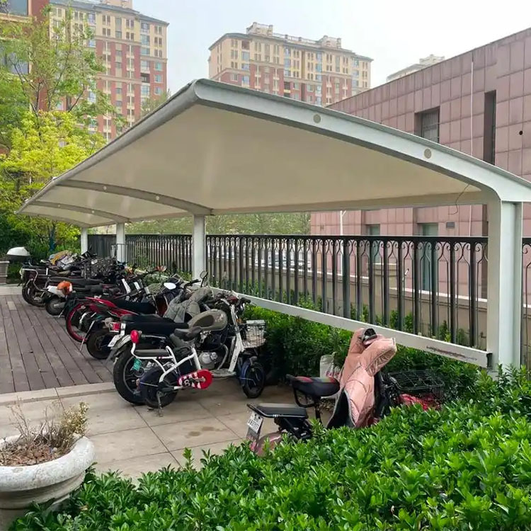 青岛膜结构电动车棚